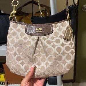 NWOT Coach Gold Metallic Crossbody Bag